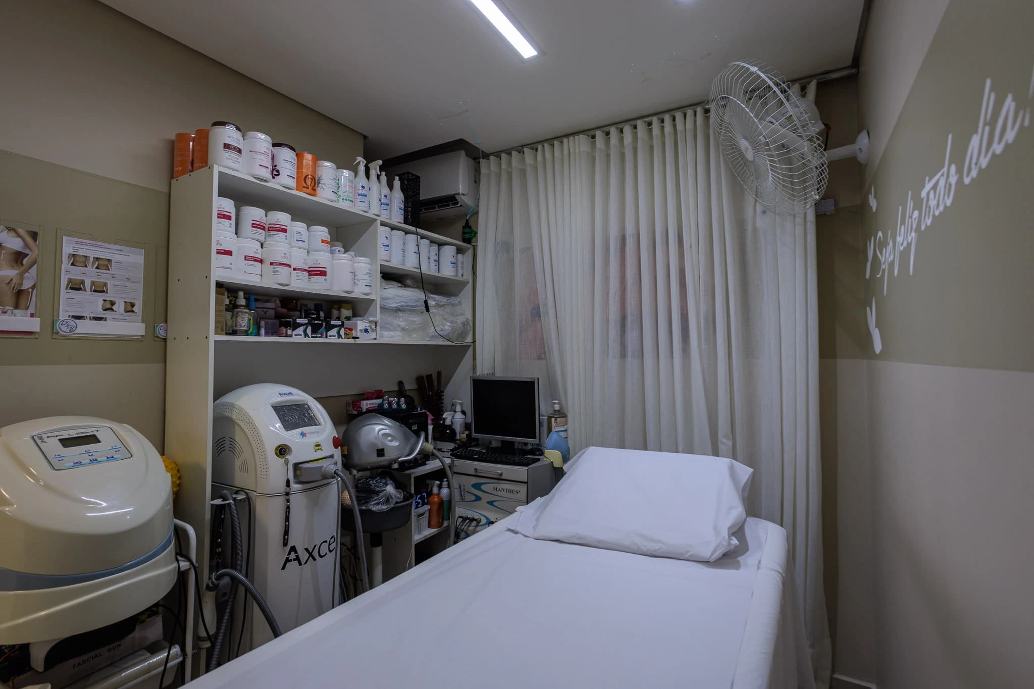 Sala de tratamento da clínica